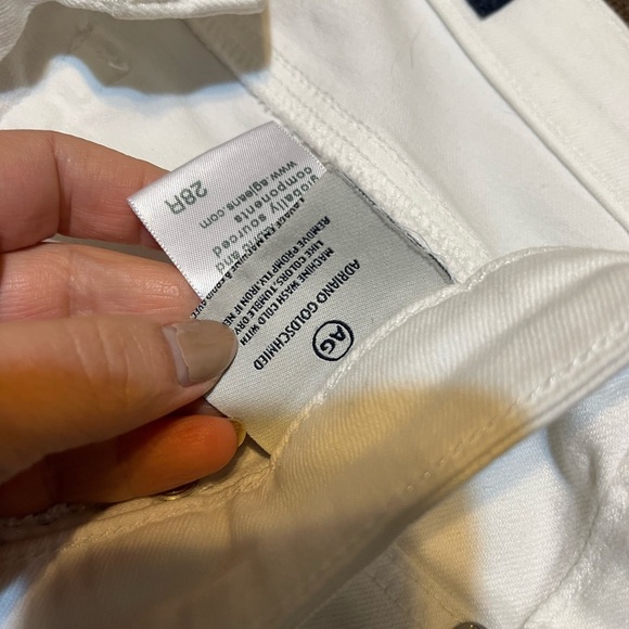 AG Adriano Goldshmied White Skinny Ankle Jeans - Size 28R - Picture 4 of 6